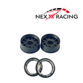 Nexx Racing “JUD” threaded carbon-fiber reinforced EVO Flanged Front Wheels (2) pcs for Mini-Z - F8.5 OFFSET +1